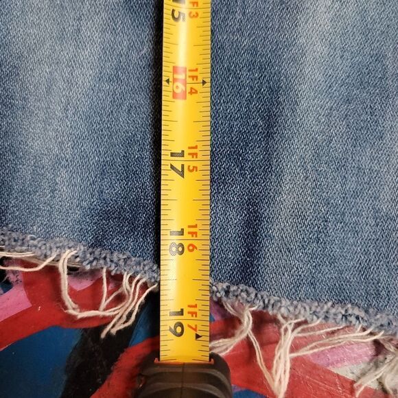 Gitano Women's Custom Reverse Tie-Dye Denim Shorts Size 16 - Picture 6 of 9